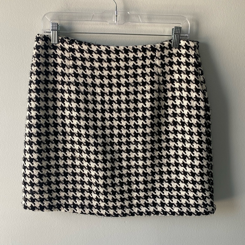 Vici Houndstooth Mini Skirt L